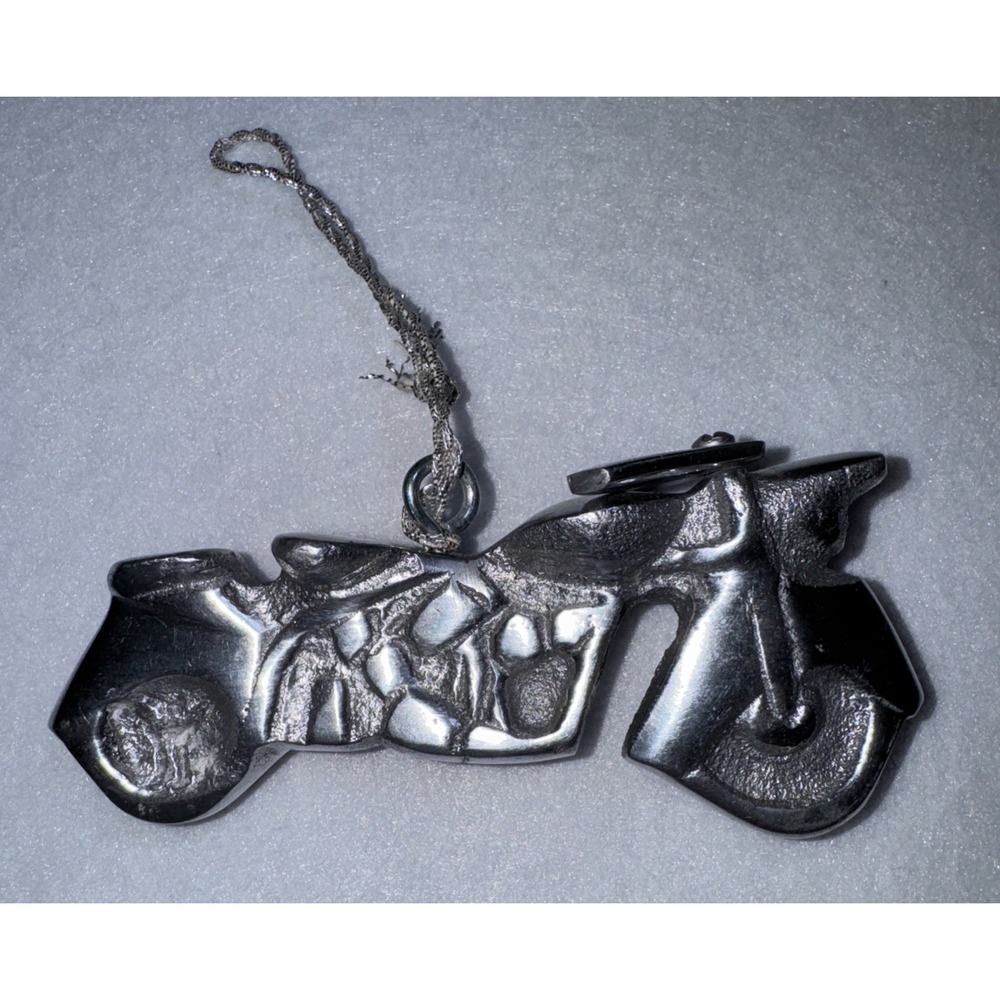 Vtg Hanging Ornament Motorcycle Design. Old‎ Ride Metal Art